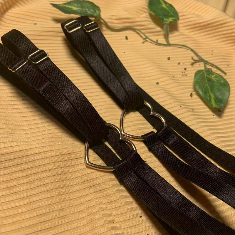 Quad Strap Heart Leg Loop, Thigh Loop Garter